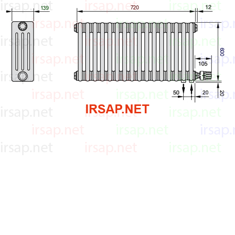 Радиатор IRSAP Tesi 40600/16 T26 CL 01
